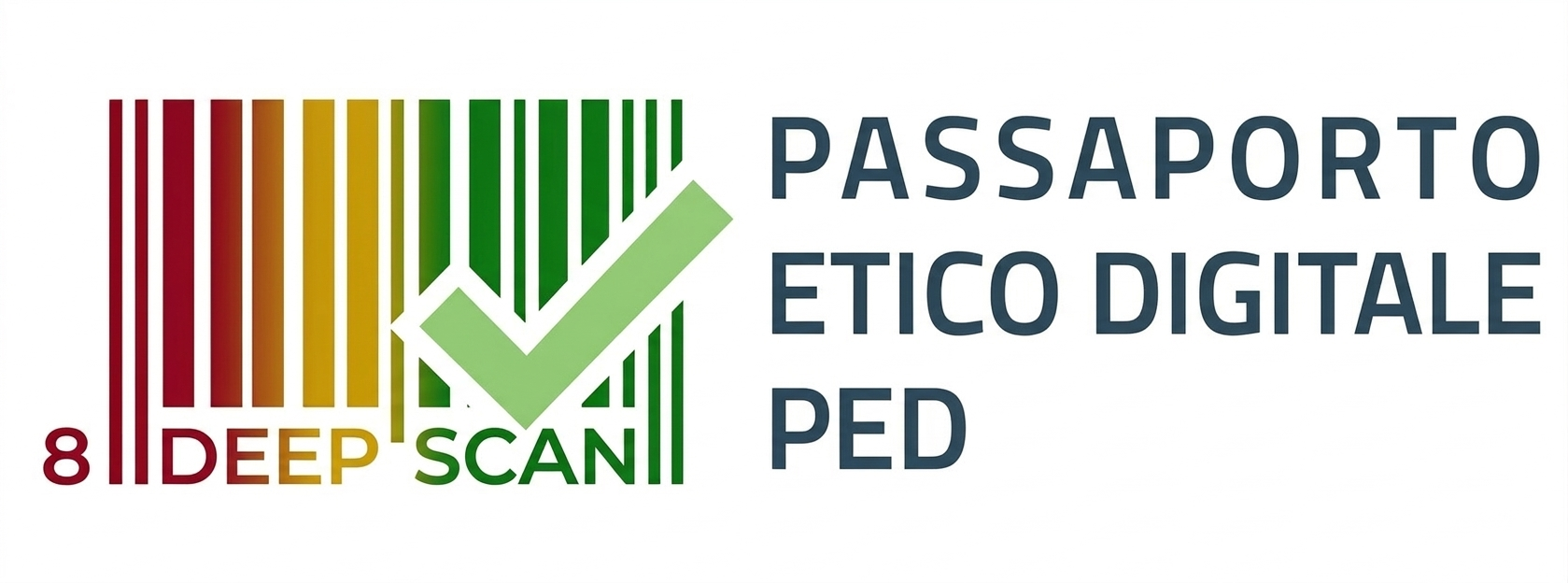 Logo del Passaporto Etico Digitale (acronimo PED) copyright Marzia Neggia